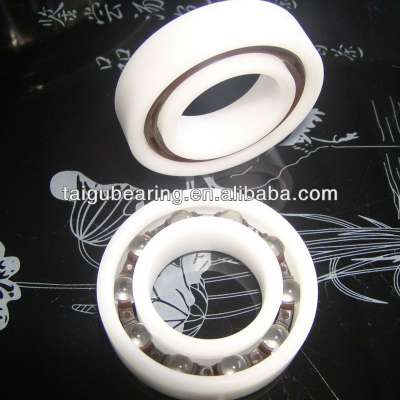 6301 POM Deep Groove Ball plastic Bearings With Glass Ball